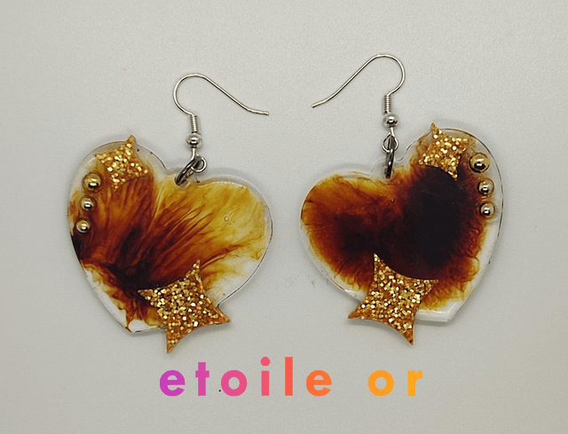 boucles d'oreilles cœur 