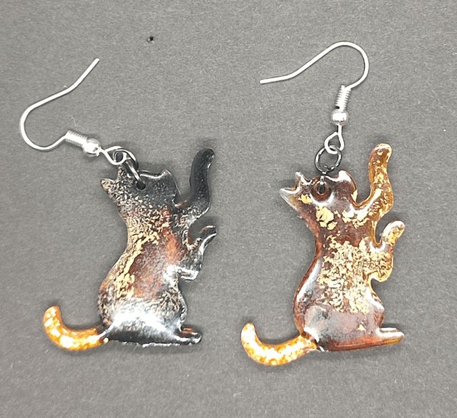 boucle d'oreilles chat