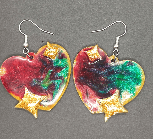 boucles d'oreilles cœur 