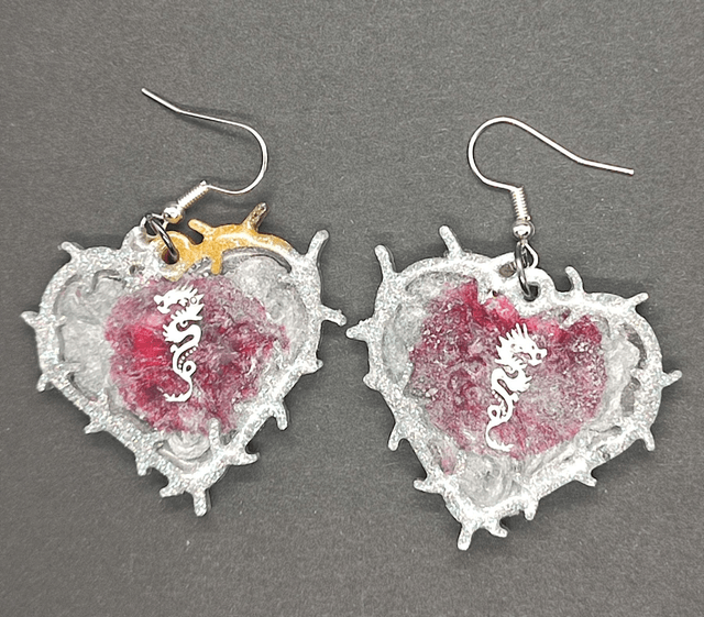 boucles d'oreilles cœur 