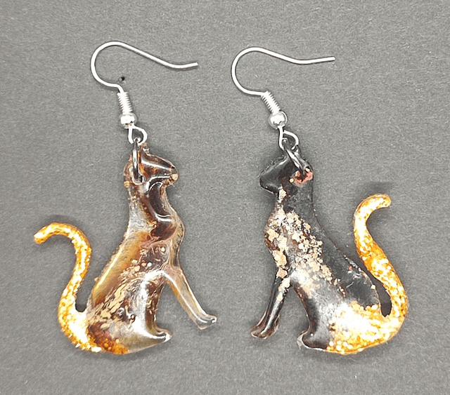 boucle d'oreilles chat