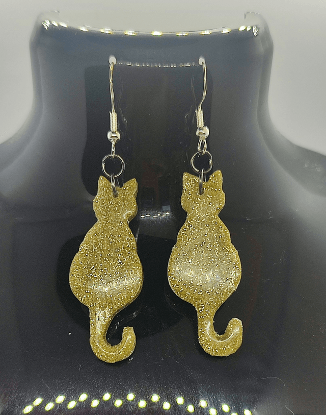 boucles d'oreilles "chatbrille"