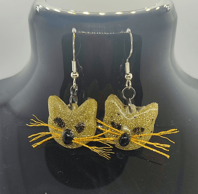boucles d&#039;oreilles &quot;chatbrille&quot;